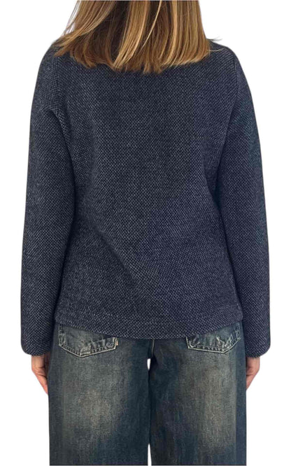 Susan Di - Giacca sale e pepe - blu