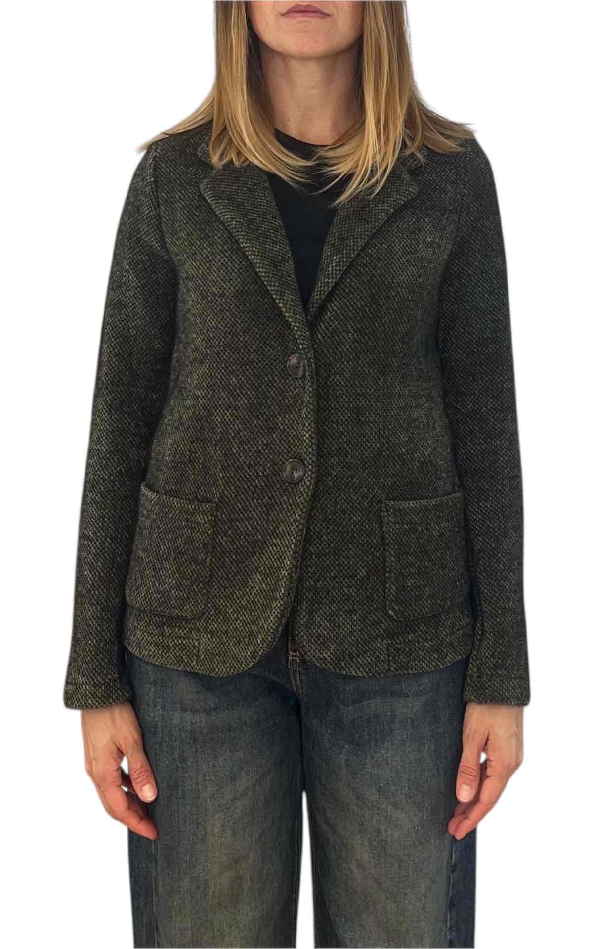 Susan Di - Giacca sale e pepe - verde