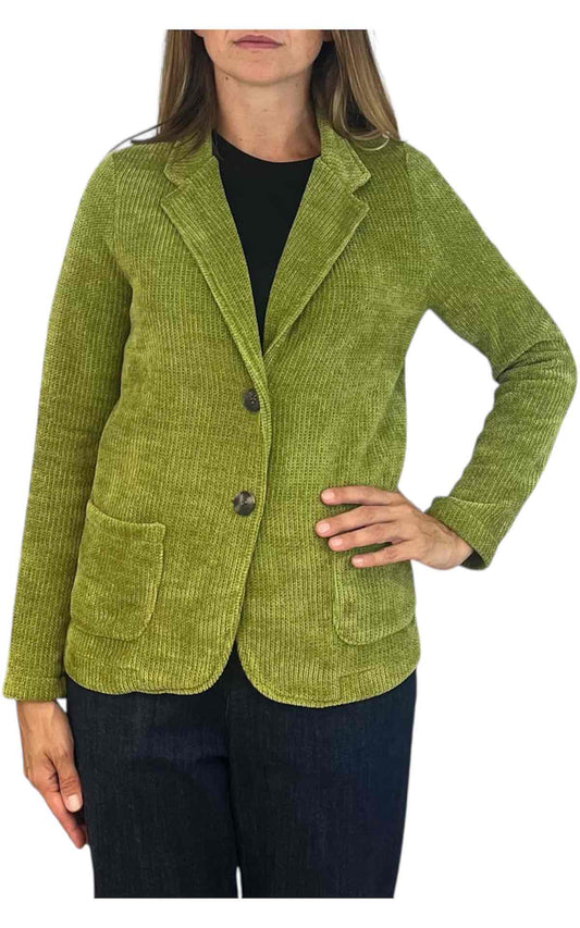 Susan Di - Giacca in ciniglia - lime