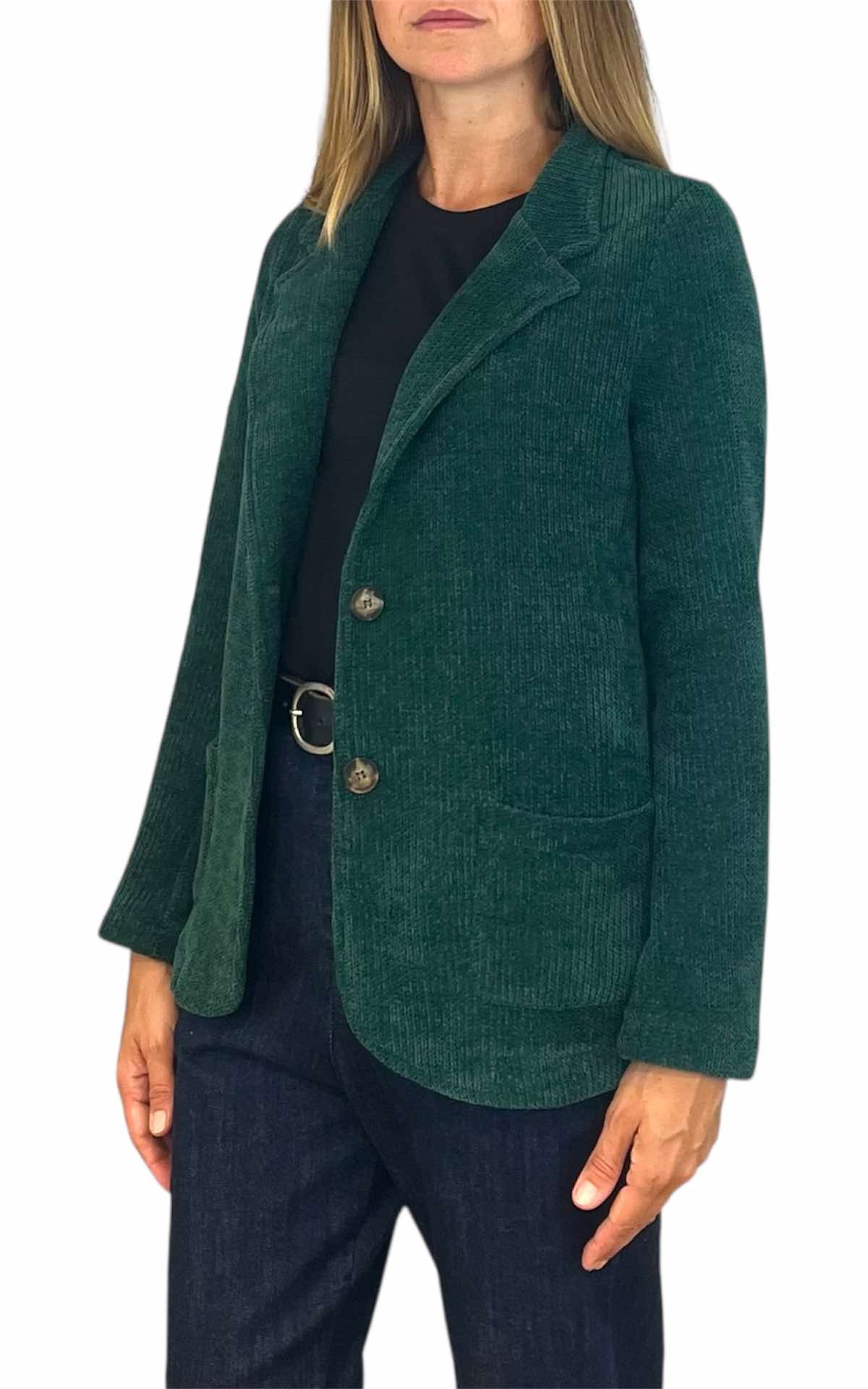 Susan Di – Giacca in ciniglia – verde