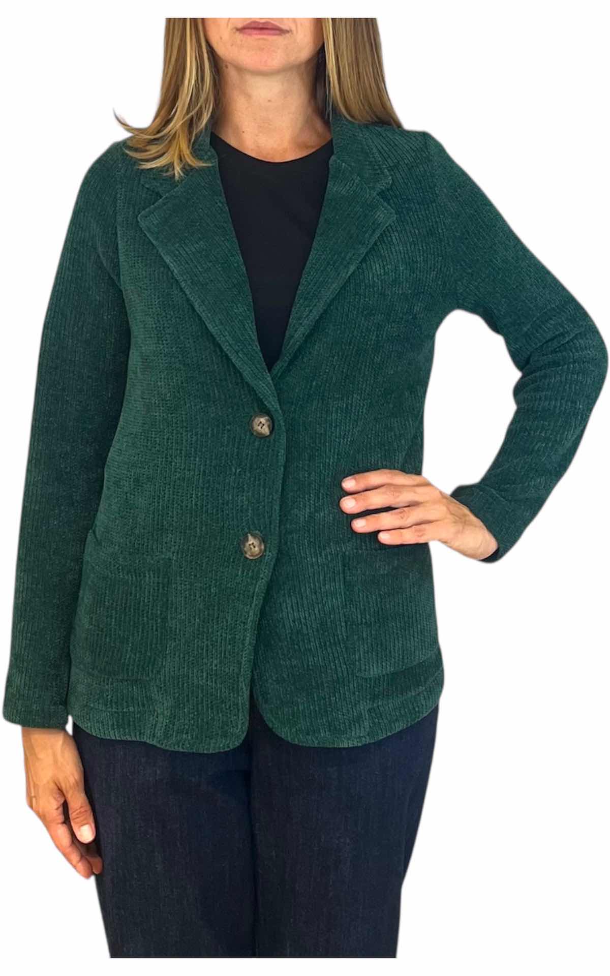 Susan Di – Giacca in ciniglia – verde