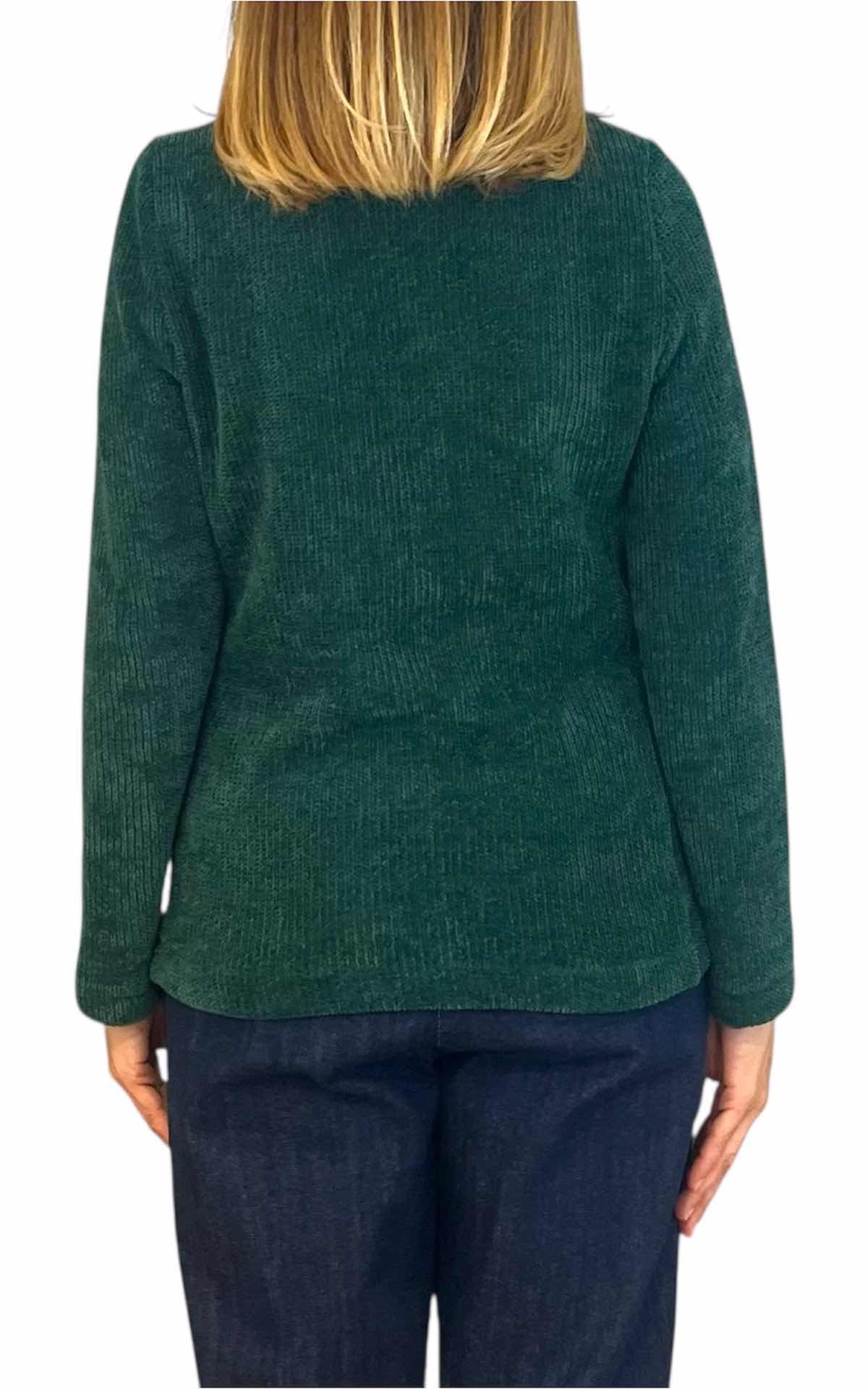 Susan Di – Giacca in ciniglia – verde