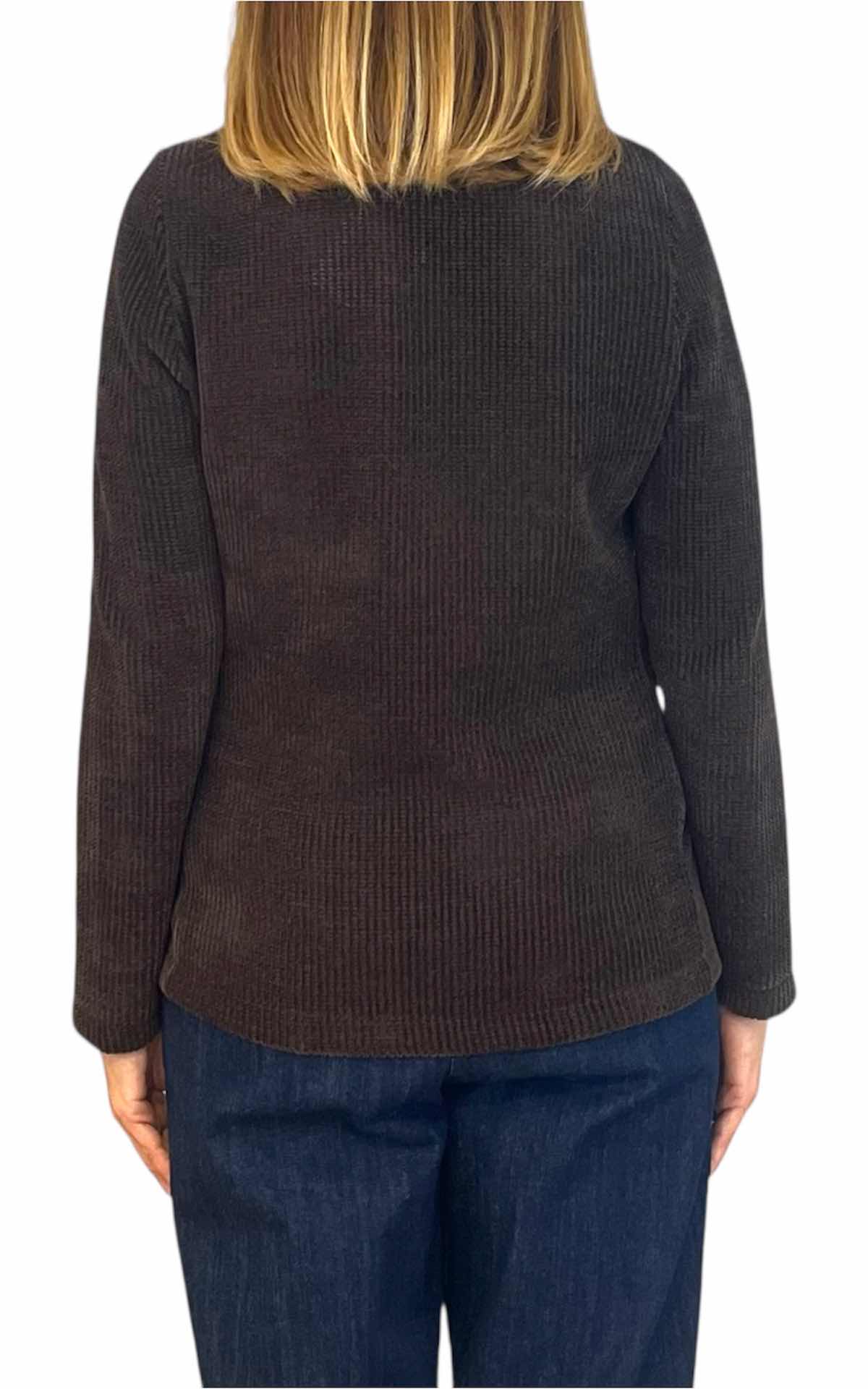 Susan Di - Giacca in ciniglia - cioccolato