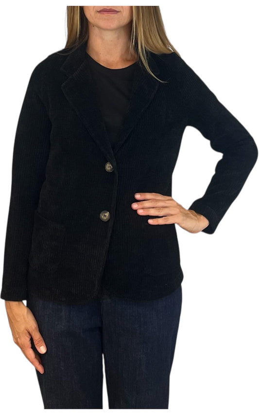 Susan Di - Giacca in ciniglia - nero