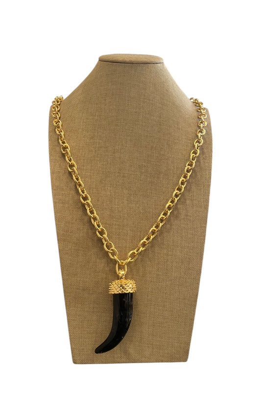 Susan Di - Collana corno - Nero