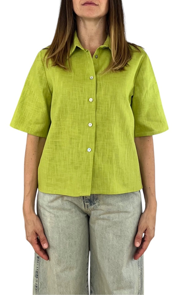 Susan Di - Camicia lino - Lime