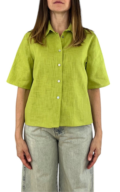 Susan Di - Camicia lino - Lime