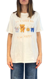 Civico 1 -T-shirt orsetto - Bianco