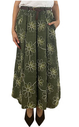 Off-On - Gonna fiori - Verde