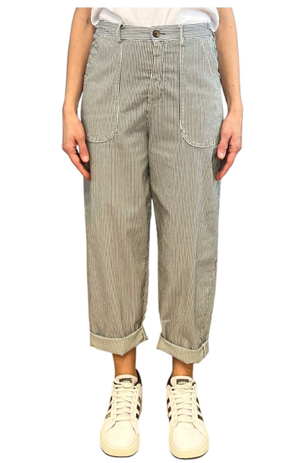 Off-on - Pantalone Lory riga - Burro