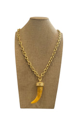 Susan Di - Collana corno - Giallo