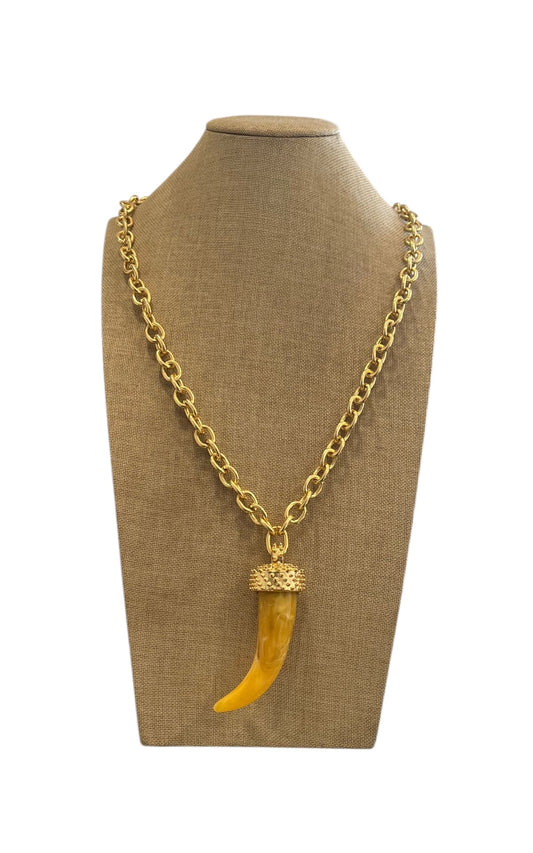 Susan Di - Collana corno - Giallo
