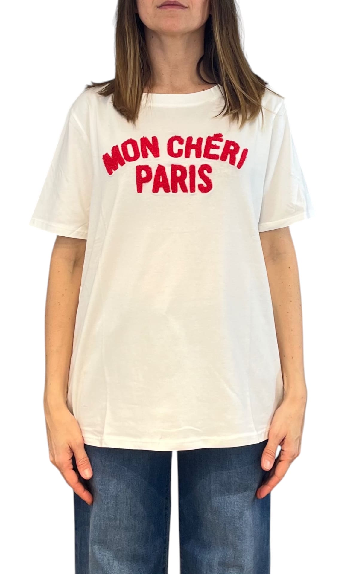 Civico 1 - T-shirt "mon chéri Paris" - Rosso