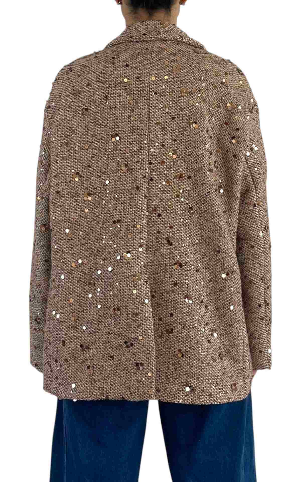 Off-on - Giacca paiettes - Beige