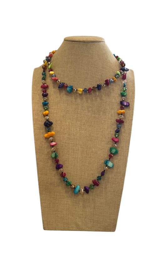 Susan Di - Collana pietre - Multicolor scuro