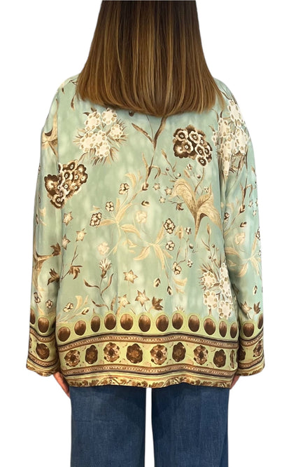 Wu'Side - Kimono corto - Celeste