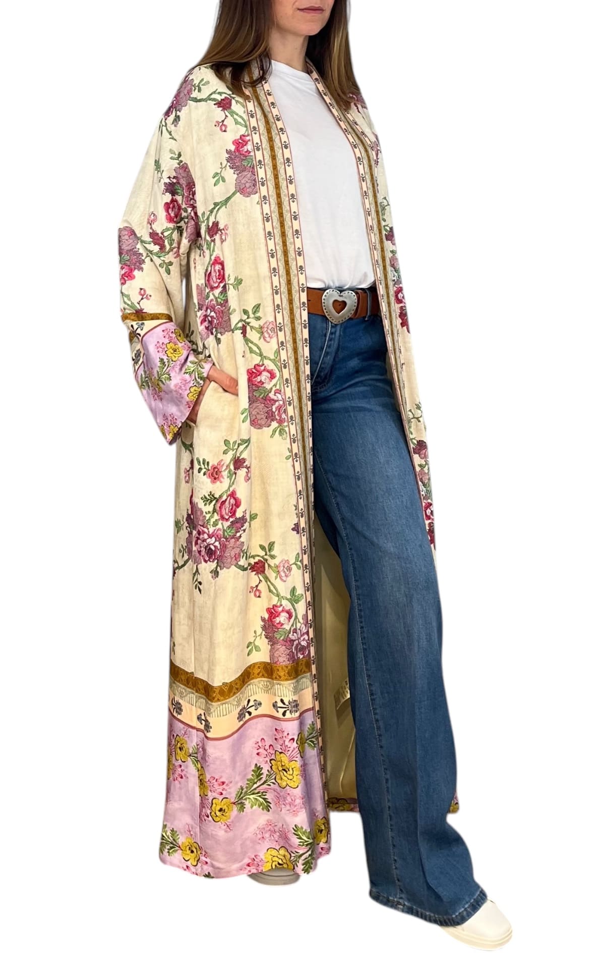 Wu'Side - Kimono extralungo - Burro