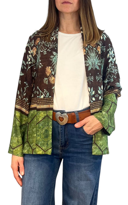 Wu'Side - Kimono corto - Marrone