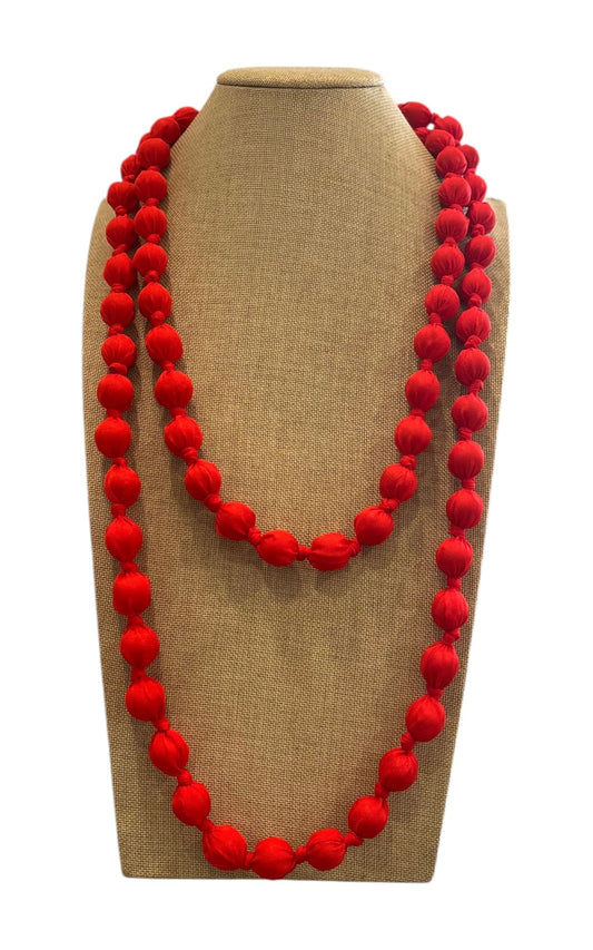 Susan Di - Collana palle - Rosso