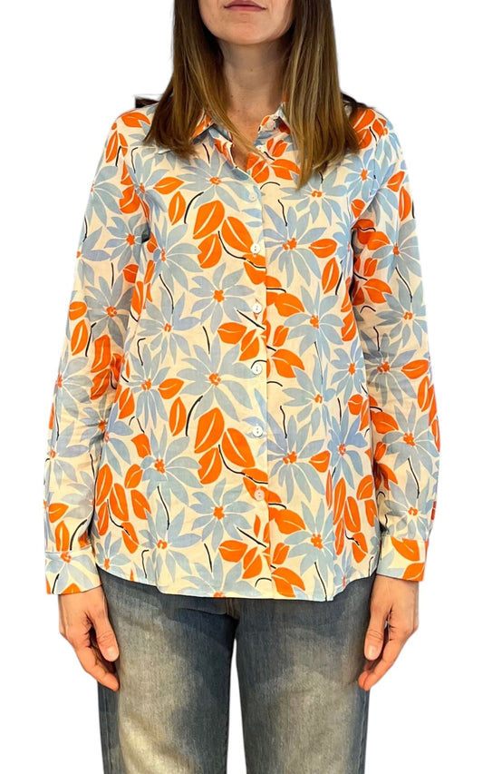 Susan di - Camicia fantasia - Celeste