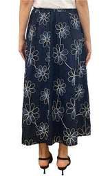 Off-On - Gonna fiori - blu