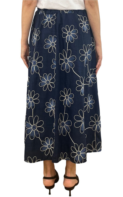 Off-On - Gonna fiori - blu