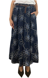 Off-On - Gonna fiori - blu