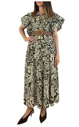 Susan Di - Abito fantasia - Verde