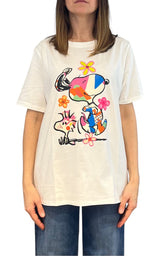 Civico 1 - T-shirt Snoopy - Bianco