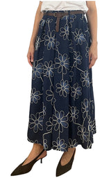 Off-On - Gonna fiori - blu