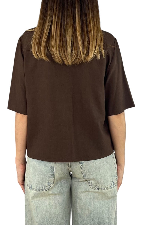 Susan Di - Camicia lino - Moro
