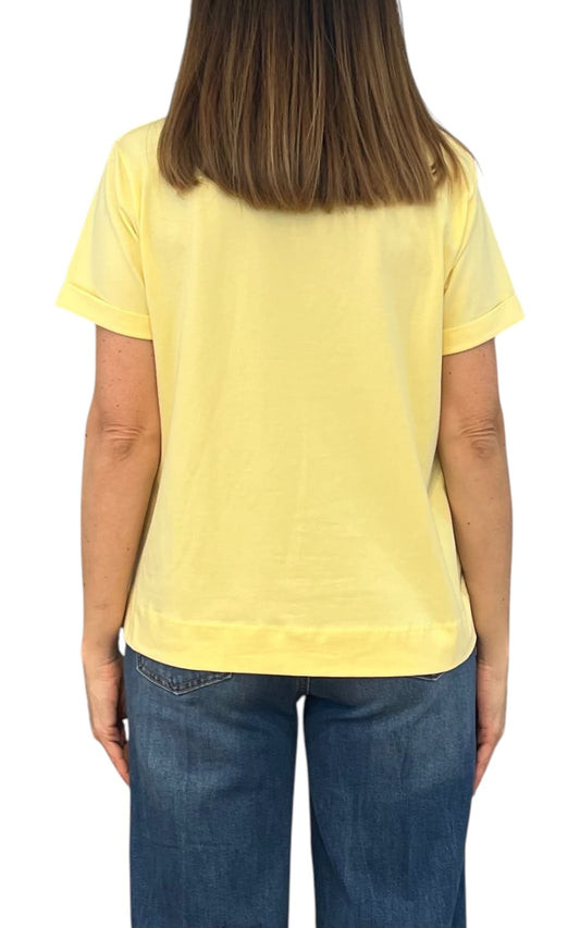 Off-on - Maglia scatola - Giallo