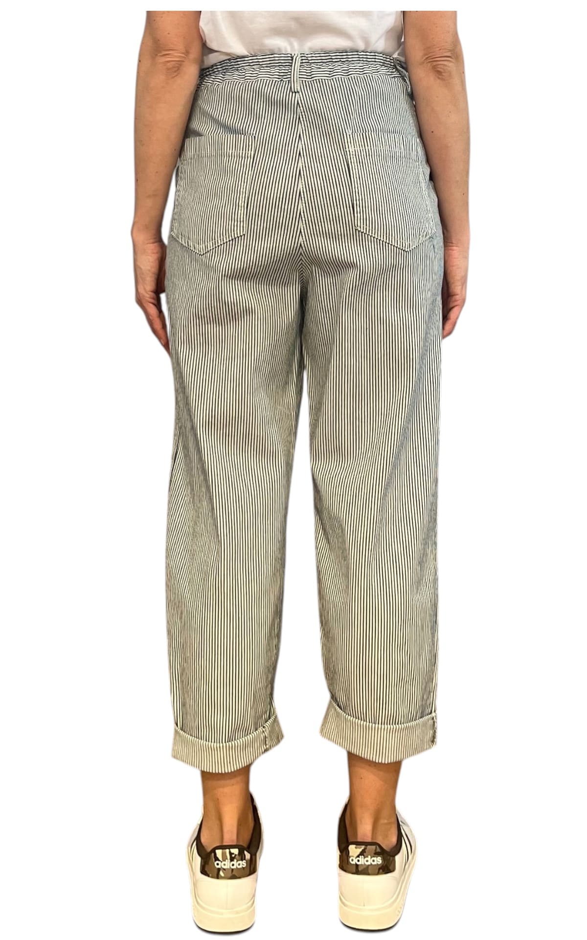 Off-on - Pantalone Lory riga - Burro