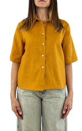 Susan Di - Camicia lino - Arancio
