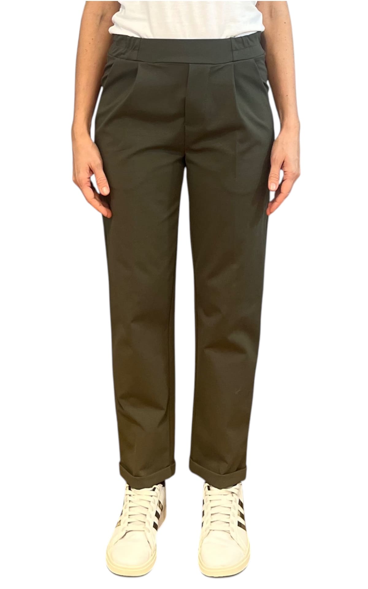 Off-on - Pantaloni pences - Verde