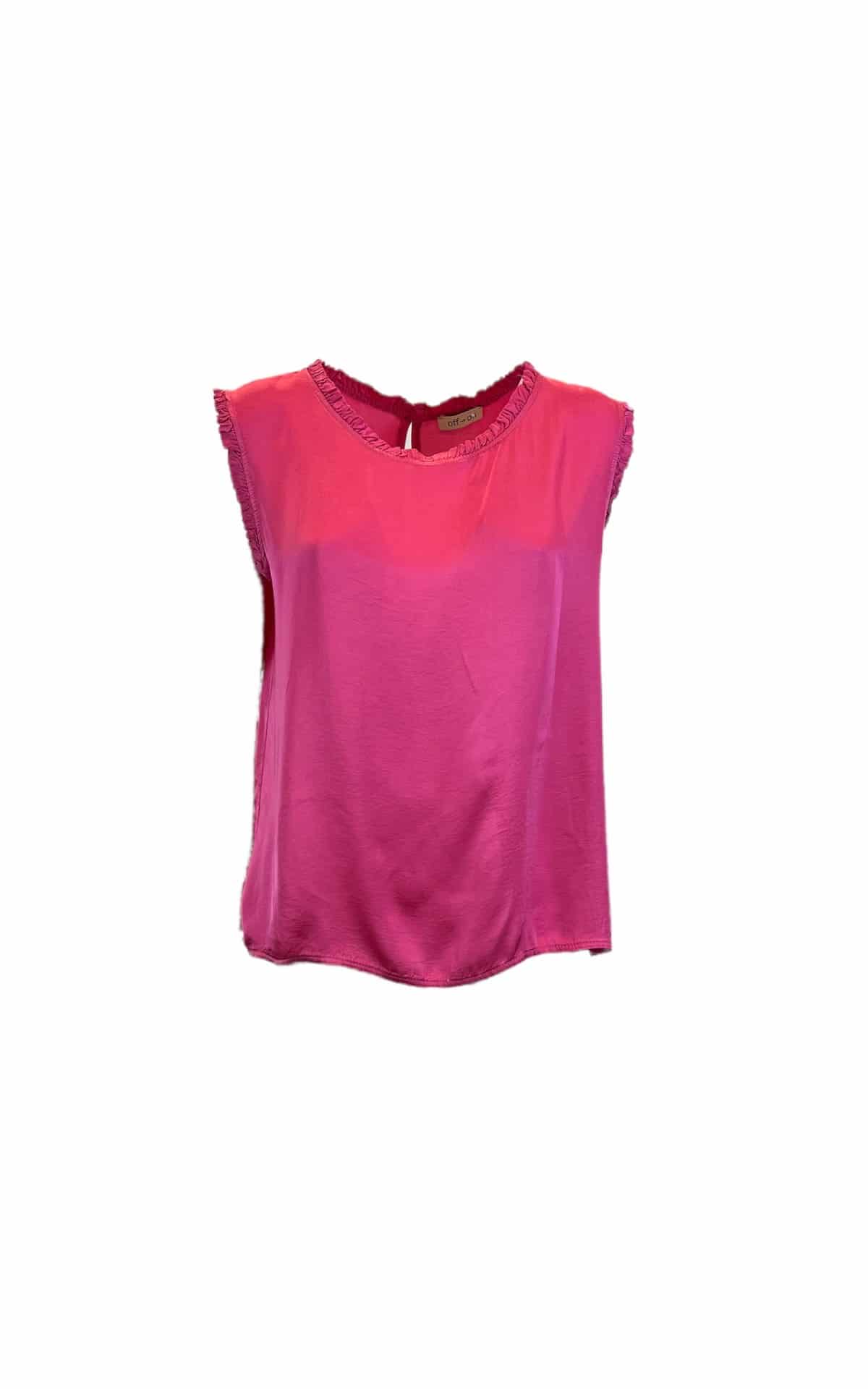 top fucsia con arricciatura Off-On