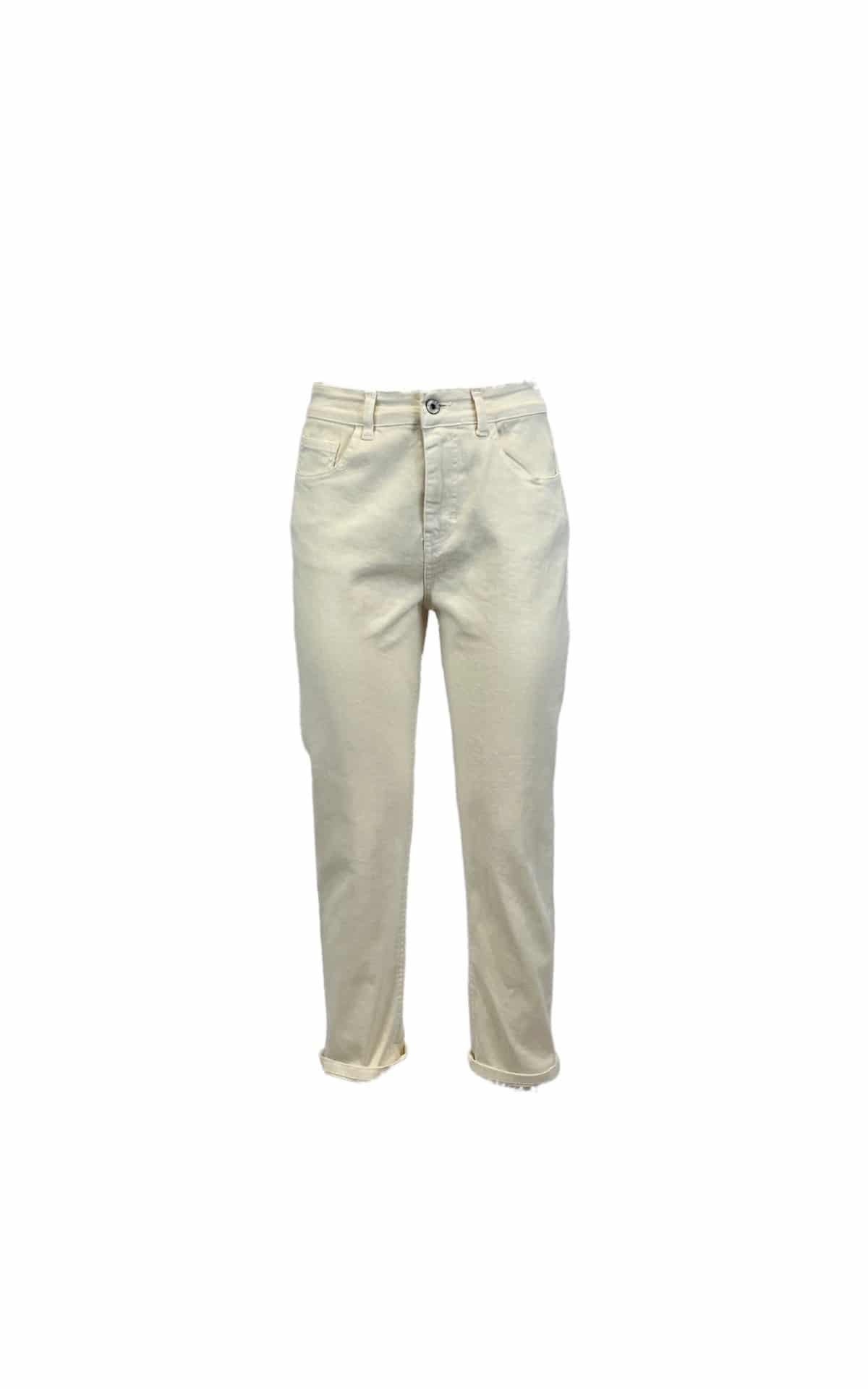 pantalone burro cotone drill Off-On