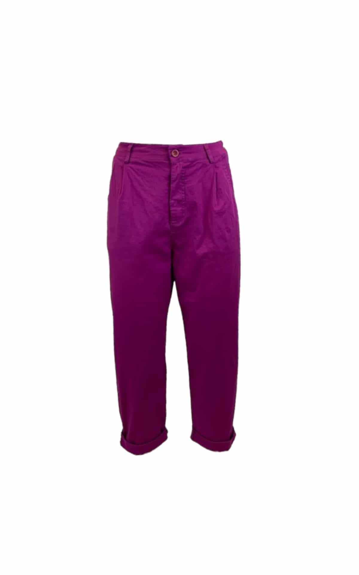 pantalone Boyfriend ciclamino off-on