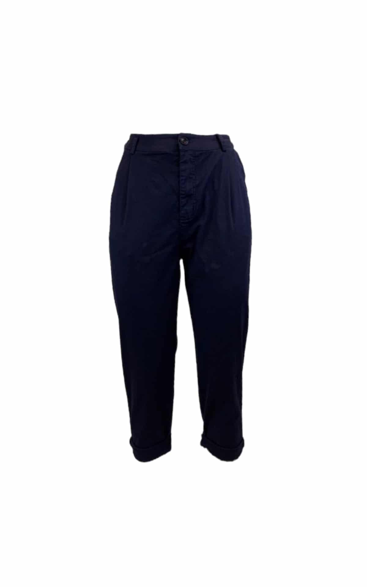 pantalone Boyfriend blu navy off-on