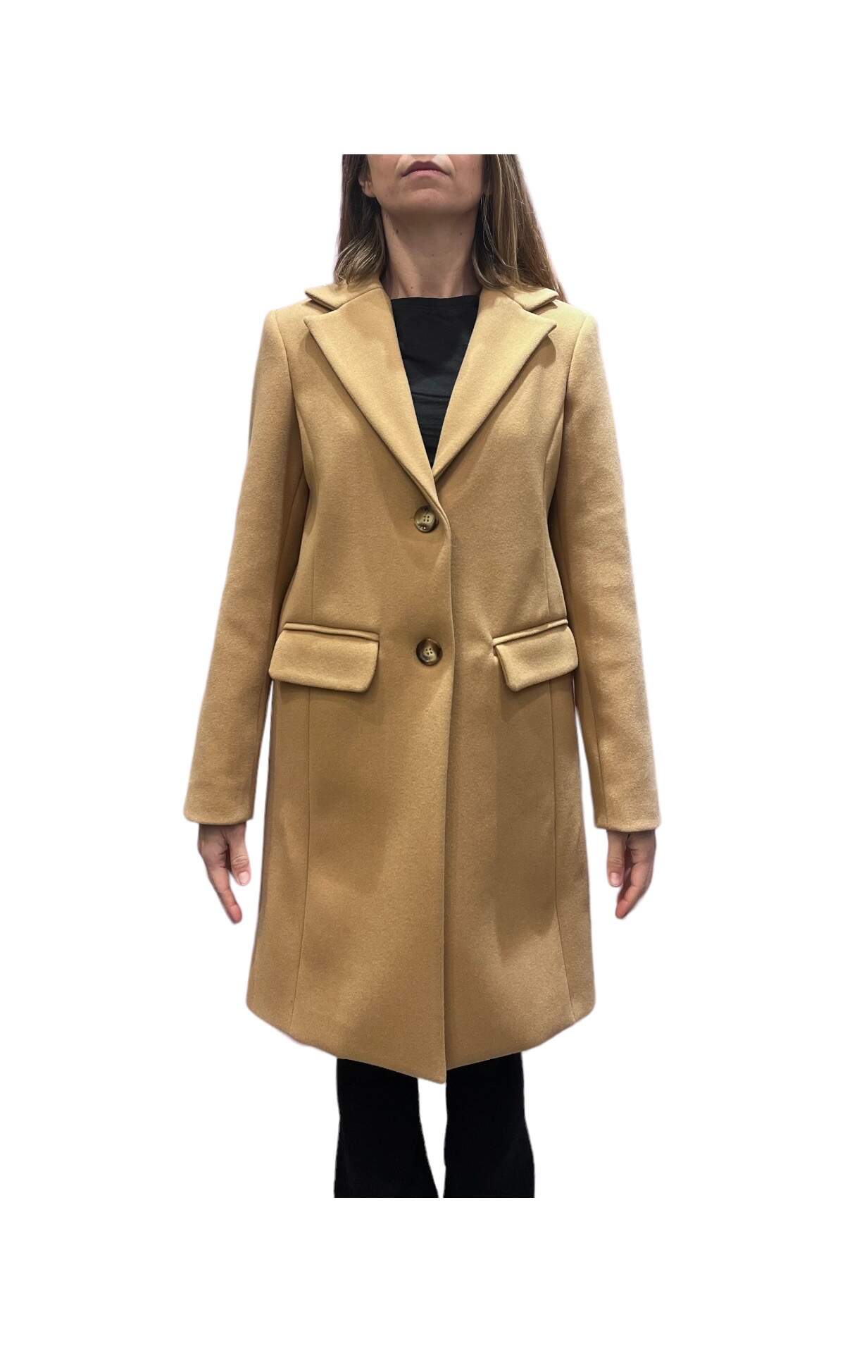 Cappotto misto lana camel Susan Di