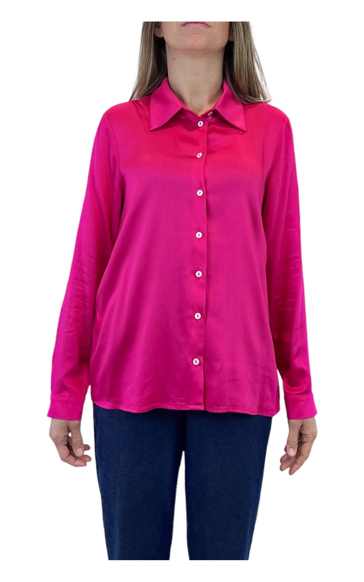 Camicia tinta unita fucsia Susan Di