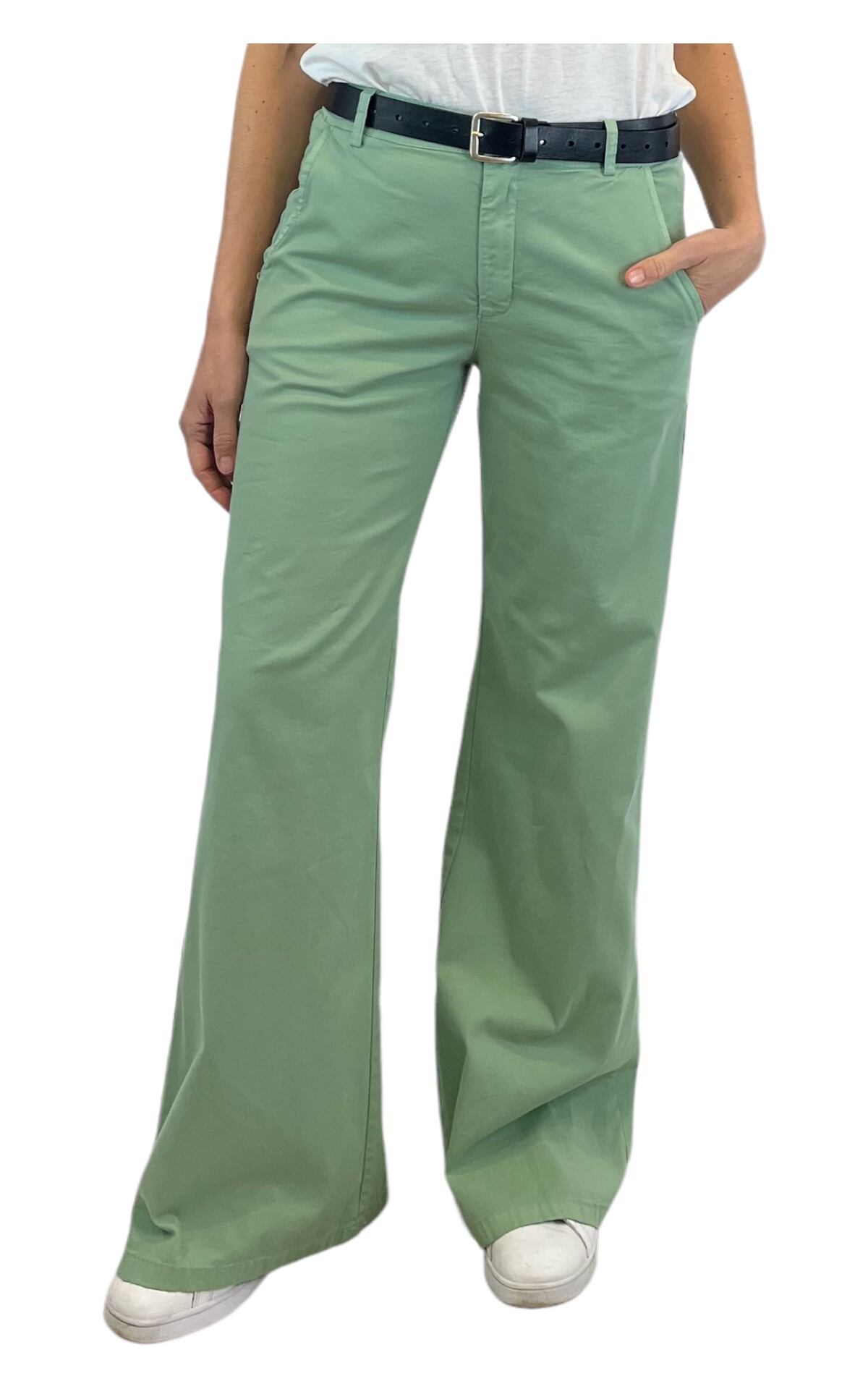 Off-On – Pantalone palazzo Betty – verde menta