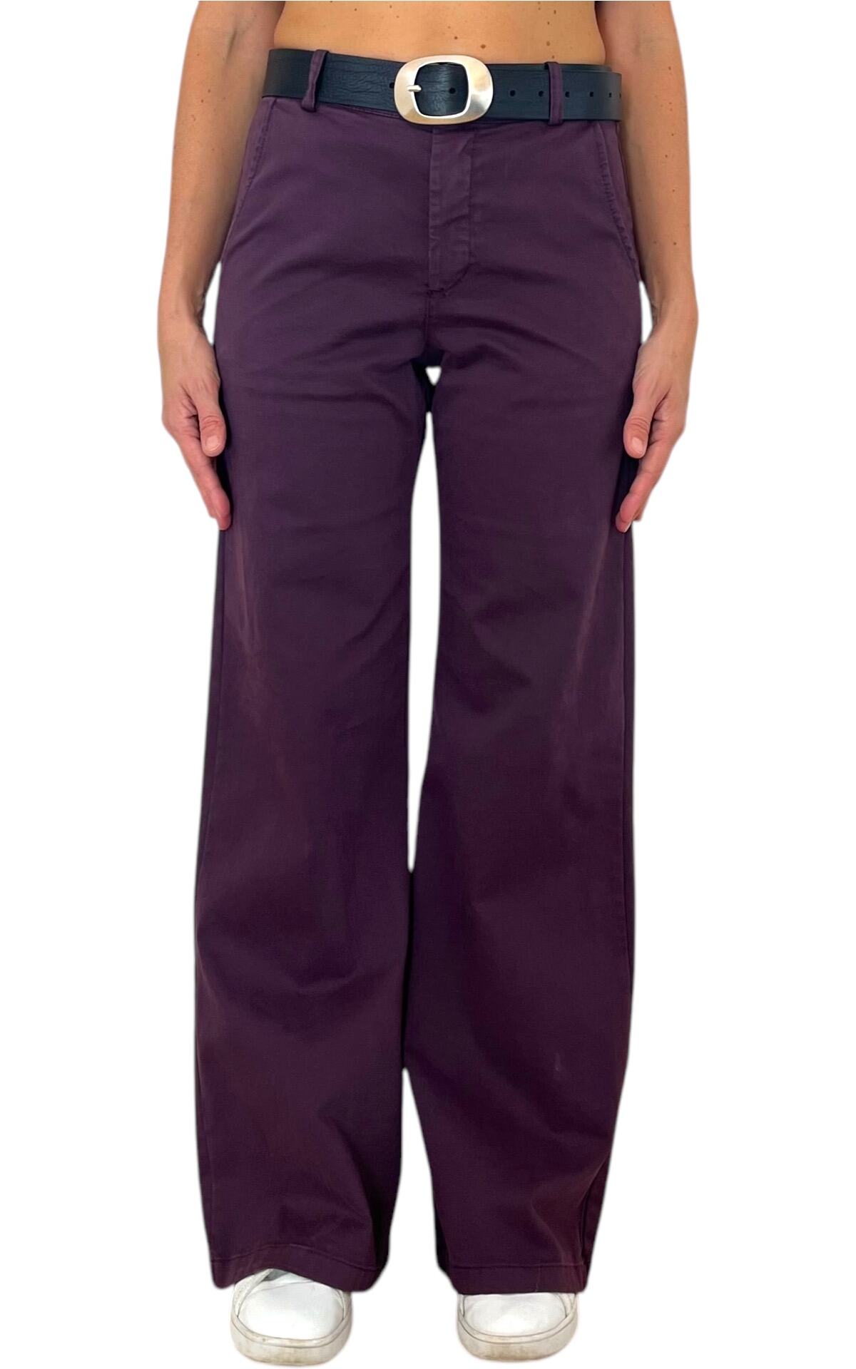 Off-On - Pantalone palazzo Betty - prugna