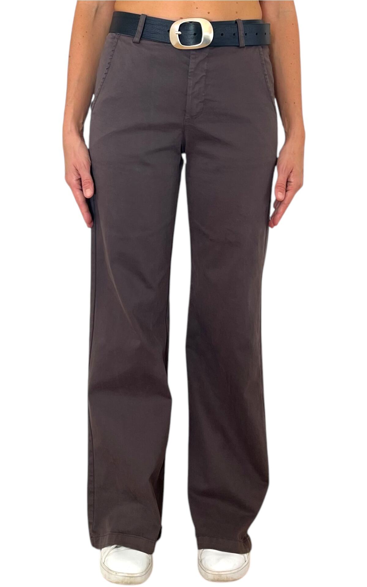 Off-On - Pantalone palazzo Betty - cioccolato