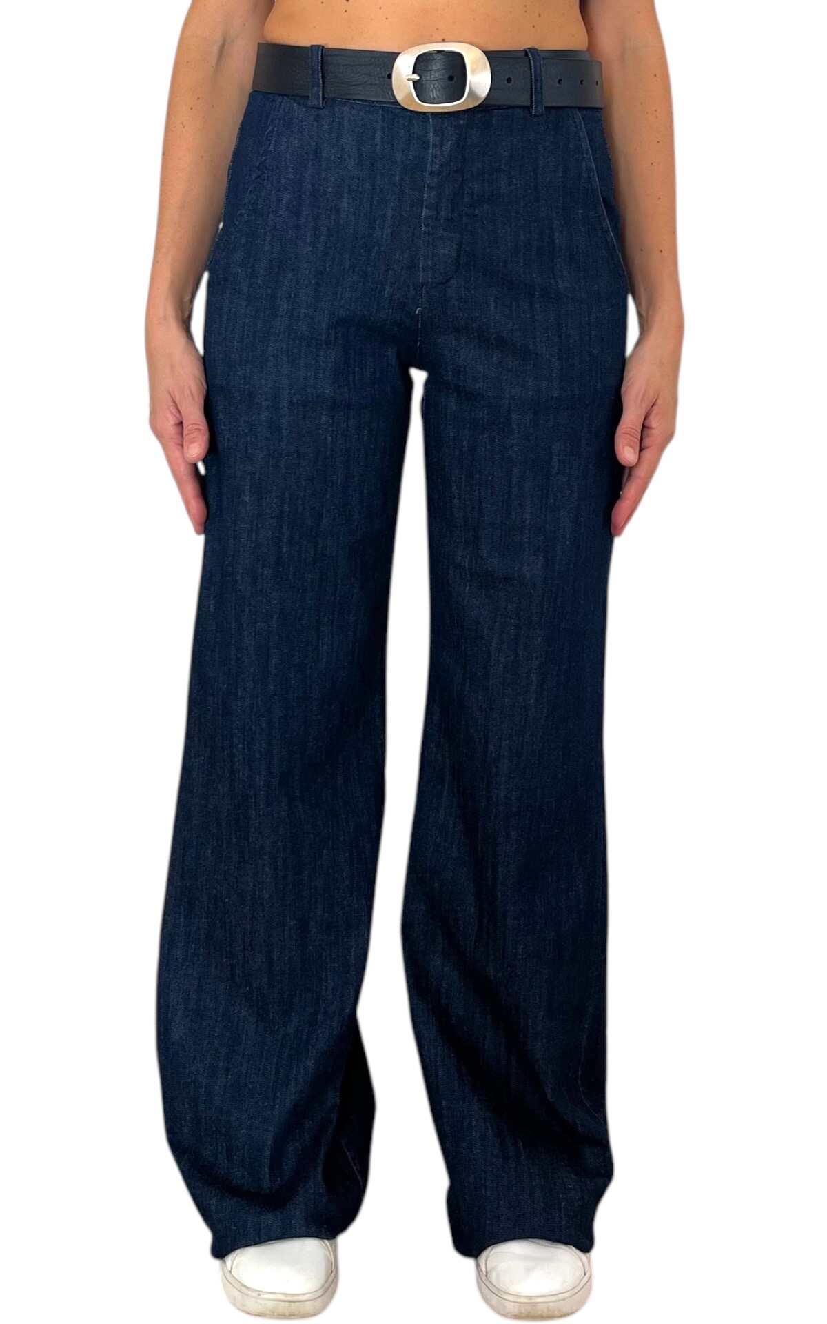 Off-On - Pantalone palazzo Betty - jeans