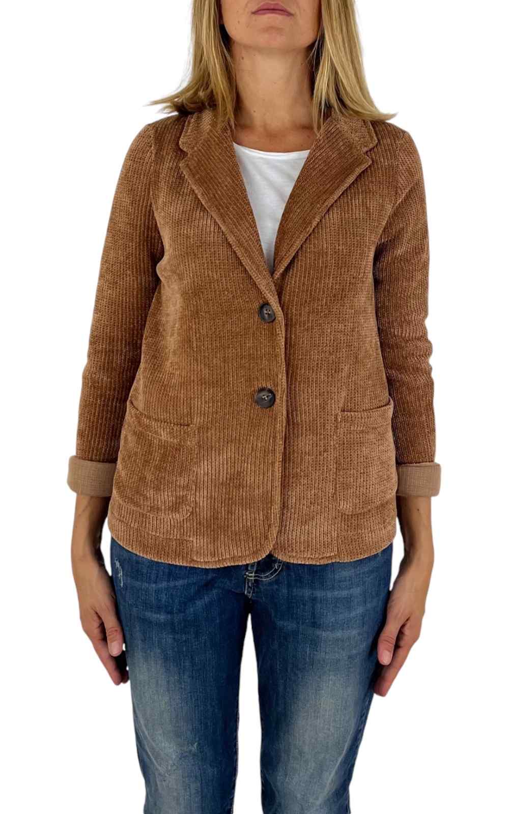 Susan Di - Blazer ciniglia - camel