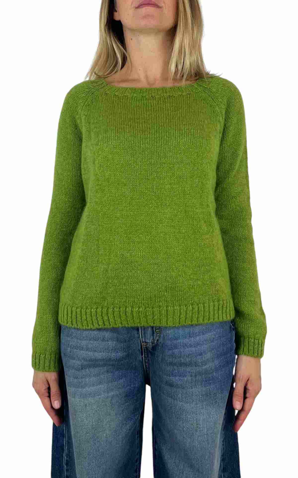 Off-On - Maglia scatola - verde