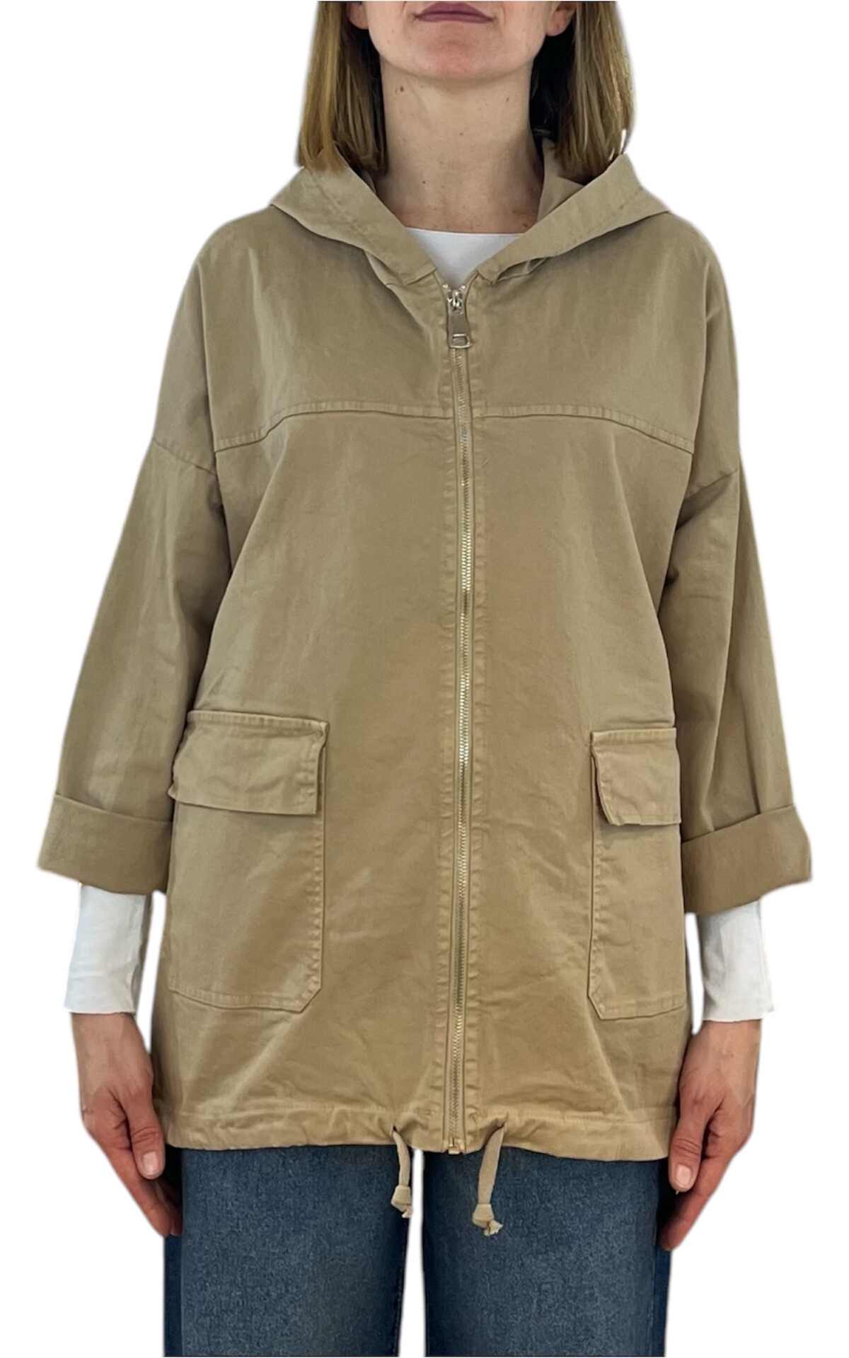 Initial - Parka lungo - Beige