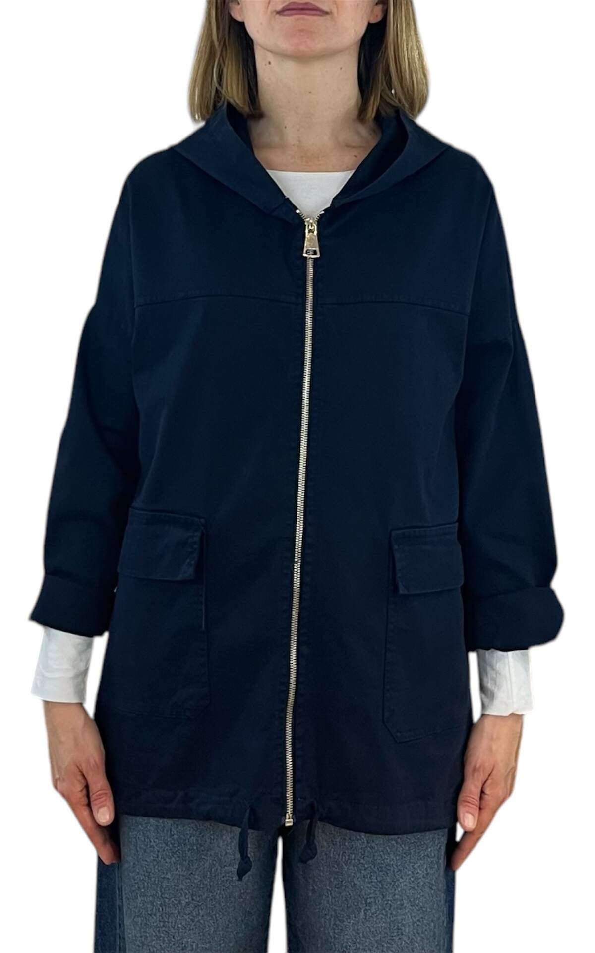 Initial - Parka lungo - Blu