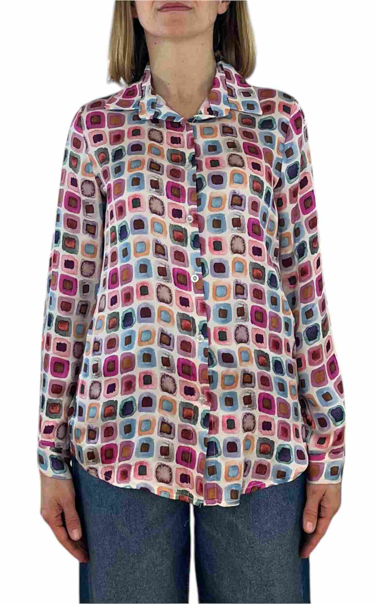 Off-On - Camicia fantasia - rosa